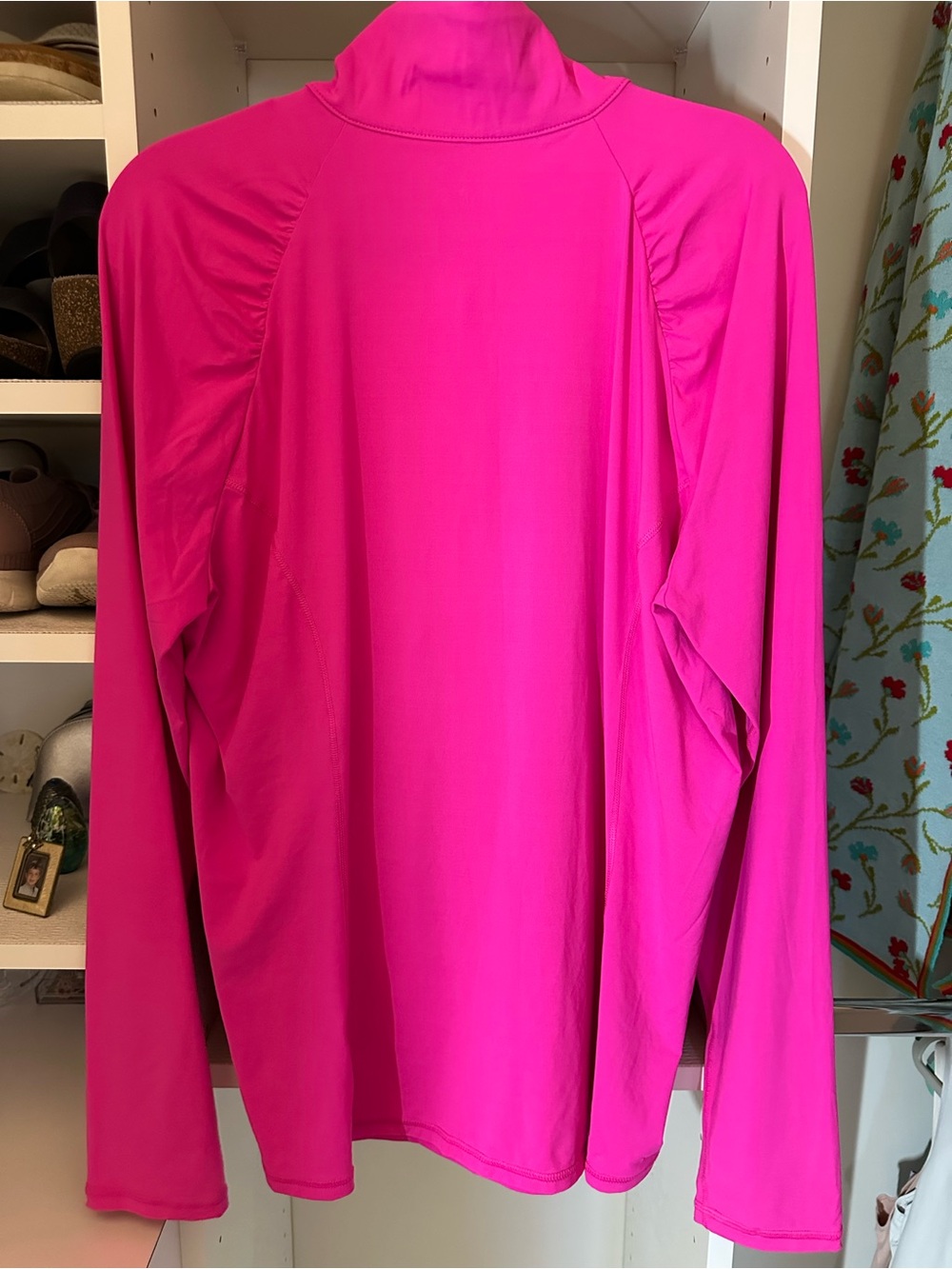 Lilly Pulitzer Palms Pink Sz XL Long-Sleeve Luxetic UPF 50 - Picture 3 of 10